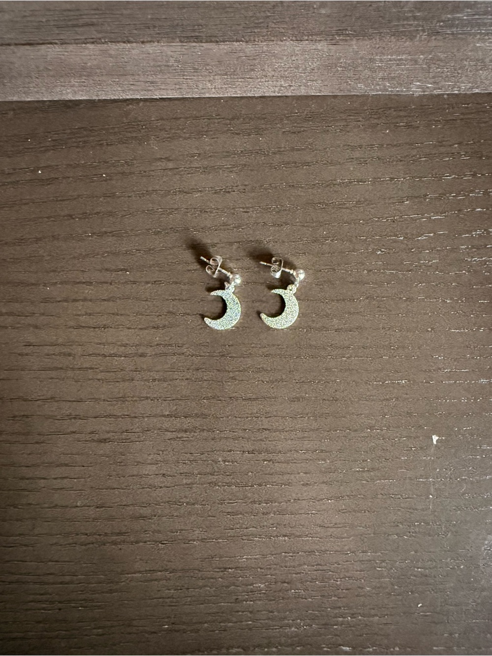 Claire's Silver Crescent Moon Stud Earrings